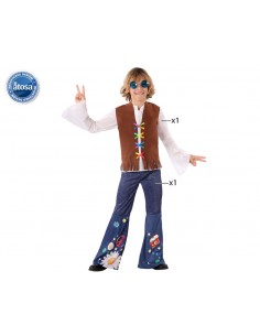 DISFRAZ HIPPIE CHALECO INFANTIL