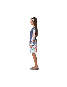 DISFRAZ HIPPIE CHALECO AZUL INFANTIL 2