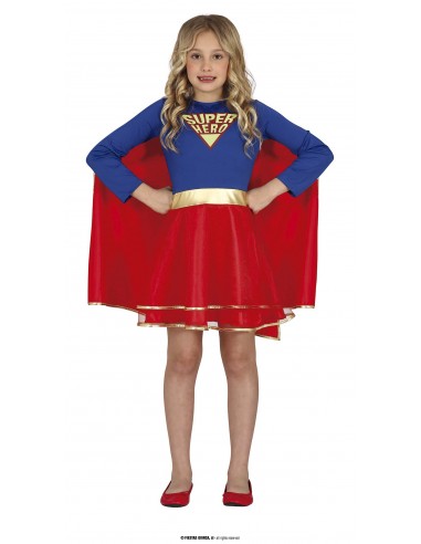 SUPER HEROÃNA CAPA ROJA INFANTIL