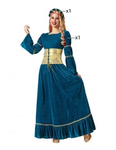 DISFRAZ REINA MEDIEVAL AZUL...