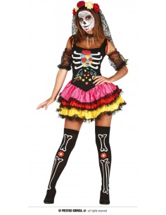 DISFRAZ COLOR CATRINA...