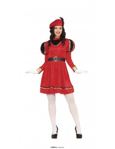 DISFRAZ PAJE VESTIDO ROJO...