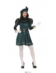 DISFRAZ PAJE VESTIDO VERDE...