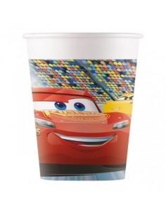 8 VASOS DE PAPEL CARS