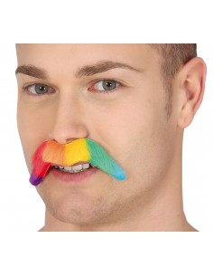Bigote arcoiris 10 cms
