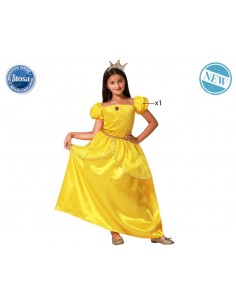 DISFRAZ PRINCESA BELLA DORADO INFANTIL ATOSA