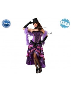 DISFRAZ CABARET MORADO ADULTO ATOSA   
