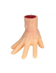 Vela mano con sangre 15 cms