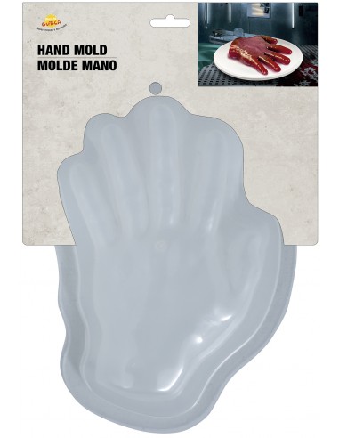 Molde mano para gelatina, 27x17 cms.