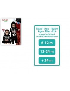 DISFRAZ ESQUELETO BEBE  Atosa 2