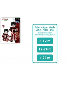 DISFRAZ PAYASO RAYAS ASESINO BEBE Atosa 2