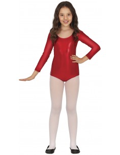DISFRAZ MAILLOT MANGA LARGA METAL. ROJO INFANTIL Guirca 2