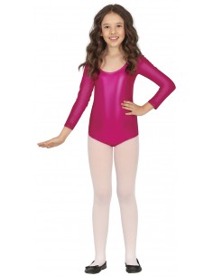 DISFRAZ MAILLOT MANGA LARGA METAL. FUCSIA INFANTIL Guirca 2