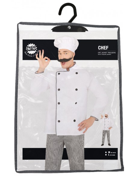 DISFRAZ COCINERO CHEF CHAQUETILLA ADULTO Guirca