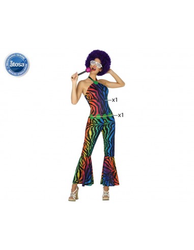 DISFRAZ     DISCO MULTICOLOR Atosa