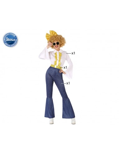 DISFRAZ  CHICA DISCO BLANCO Atosa