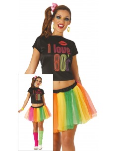DISFRAZ ILOVE 80 INFANTIL...