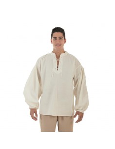 CAMISA MEDIEVAL BEIGE ADULTO