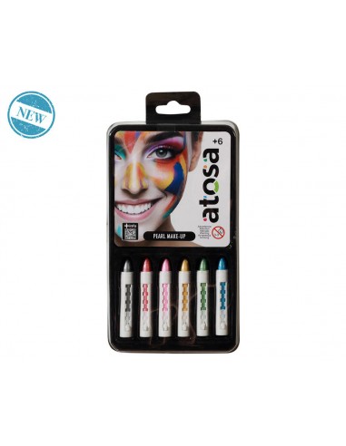 PACK BARRAS DE MAQUILLAJE PERLADO 6UD