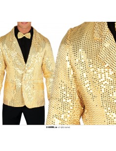 CHAQUETA LENTEJUELAS ORO ADULTO