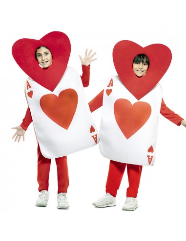 DISFRAZ CARTA AS DE CORAZONES...