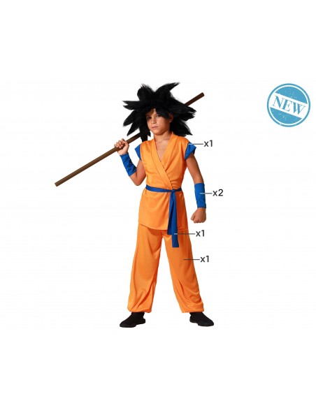 DISFRAZ KARATE NARANJA GOKU INFANTIL