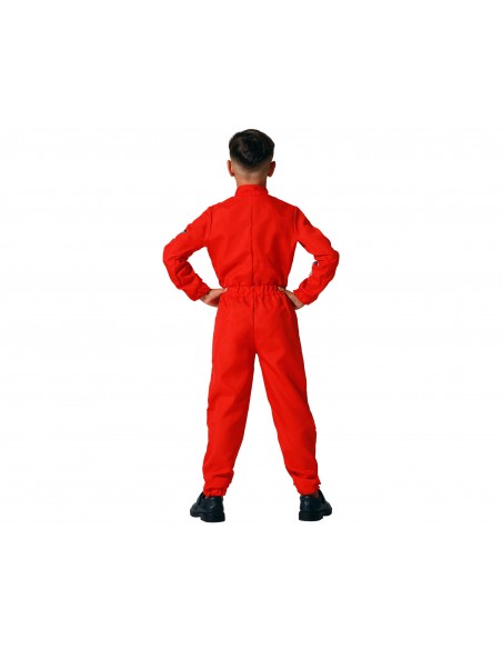 DISFRAZ PILOTO F1 ROJO INFANTIL