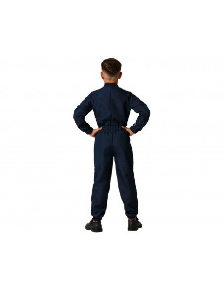DISFRAZ PILOTO F1 AZUL INFANTIL