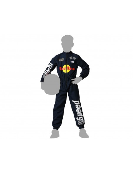 DISFRAZ PILOTO F1 AZUL INFANTIL
