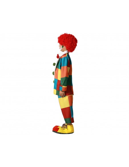 DISFRAZ PAYASO CUADROS MULTICOLOR INFANTIL