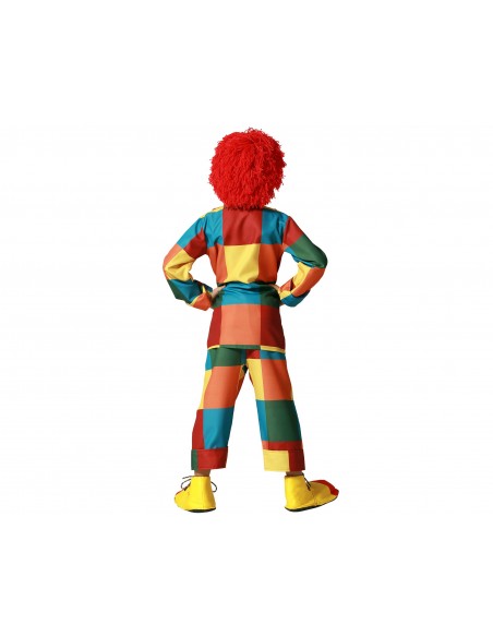 DISFRAZ PAYASO CUADROS MULTICOLOR INFANTIL