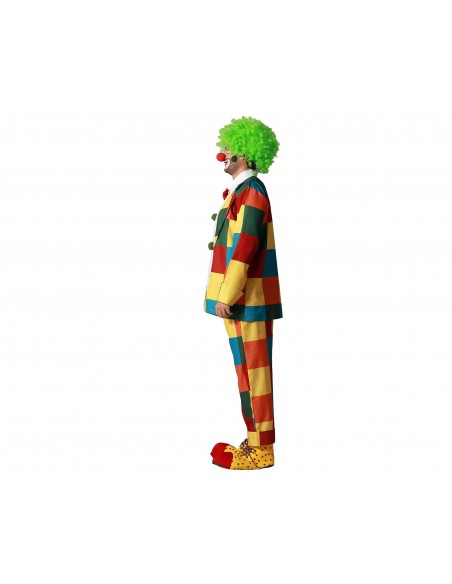 DISFRAZ PAYASO CUADROS MULTICOLOR  