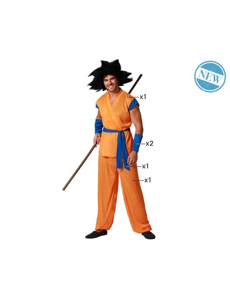 DISFRAZ KARATE NARANJA GOKU  