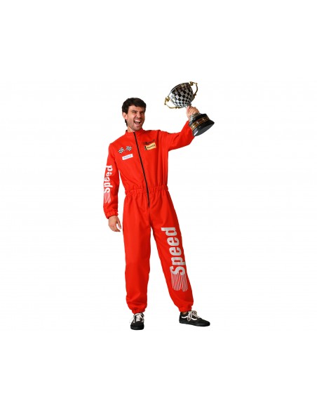 DISFRAZ PILOTO F1 ROJO  