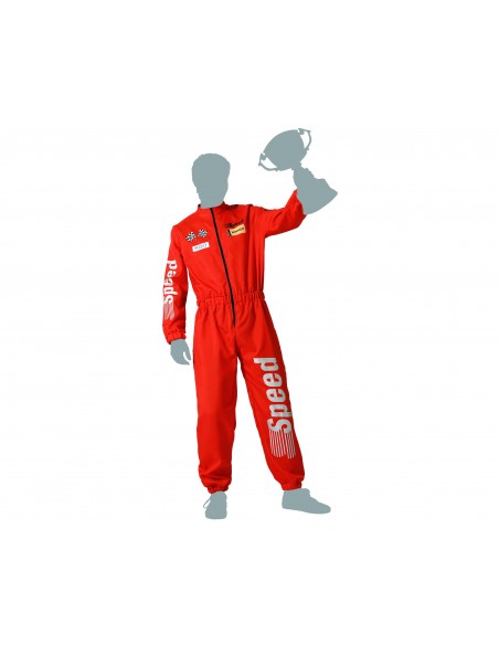DISFRAZ PILOTO F1 ROJO  