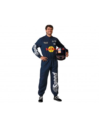 DISFRAZ PILOTO F1 AZUL  