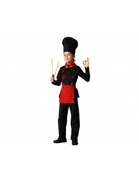 DISFRAZ COCINERO NEGRO INFANTIL