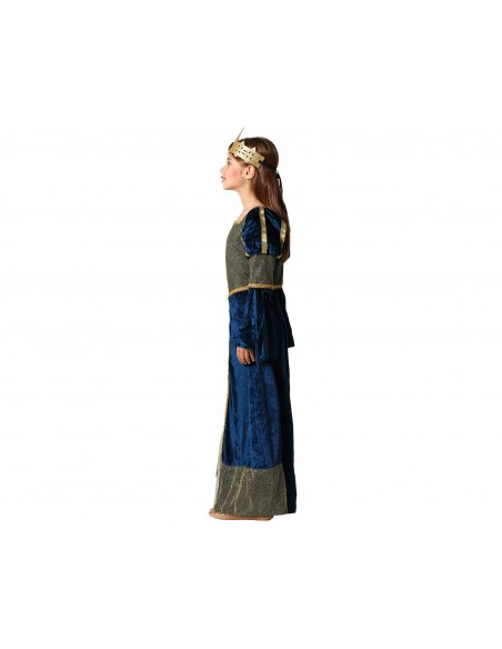 DISFRAZ DAMA MEDIEVAL AZUL INFANTIL