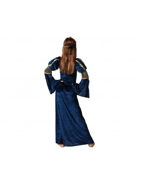 DISFRAZ DAMA MEDIEVAL AZUL INFANTIL