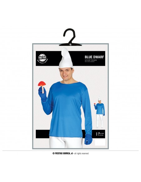 DISFRAZ ENANITO PITUFO AZUL