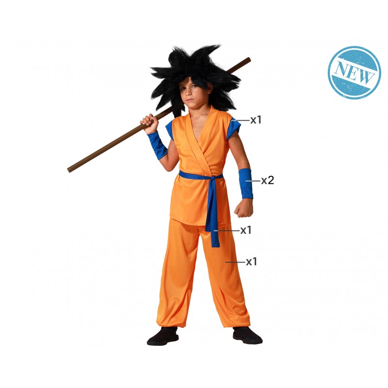 DISFRAZ KARATE NARANJA GOKU INFANTIL DISFRAZ KARATE NARANJA GOKU INFANTIL