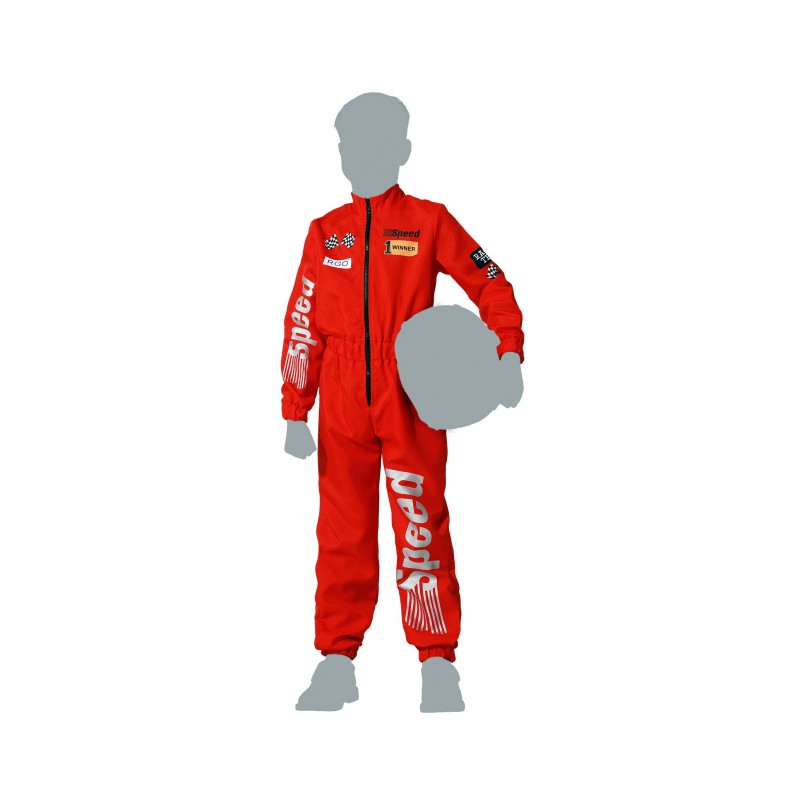 DISFRAZ PILOTO F1 ROJO INFANTIL DISFRAZ PILOTO F1 ROJO INFANTIL