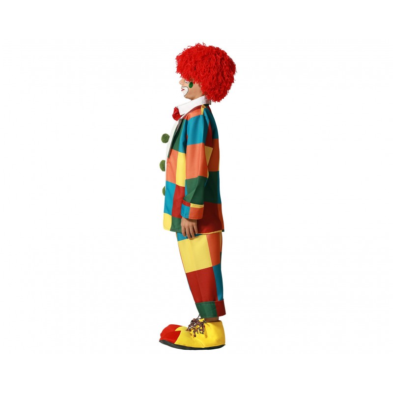 DISFRAZ PAYASO CUADROS MULTICOLOR INFANTIL DISFRAZ PAYASO CUADROS MULTICOLOR INFANTIL