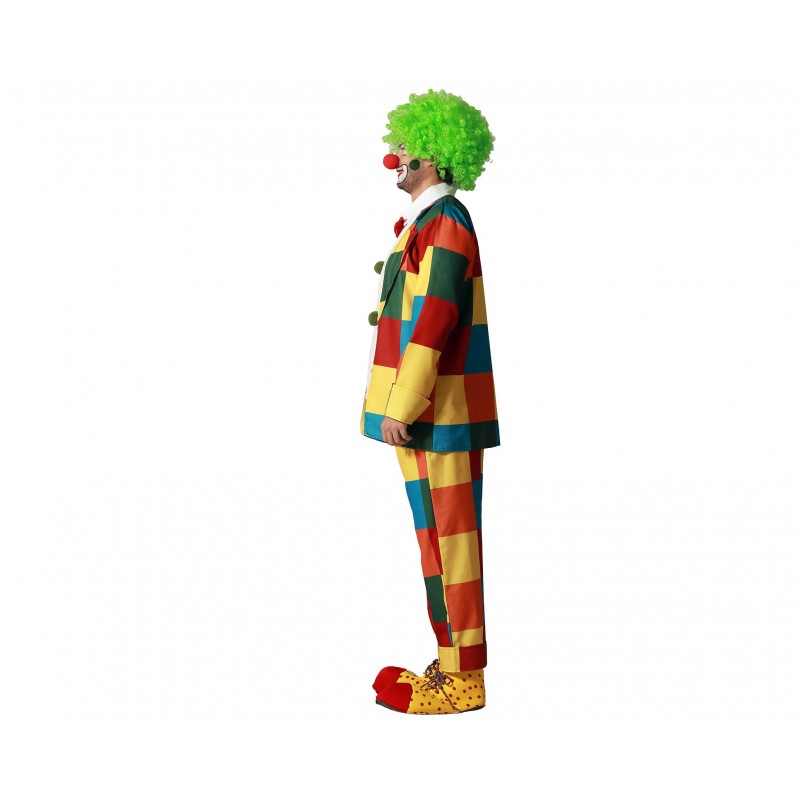 DISFRAZ PAYASO CUADROS MULTICOLOR   DISFRAZ PAYASO CUADROS MULTICOLOR