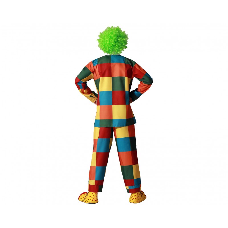 DISFRAZ PAYASO CUADROS MULTICOLOR   DISFRAZ PAYASO CUADROS MULTICOLOR