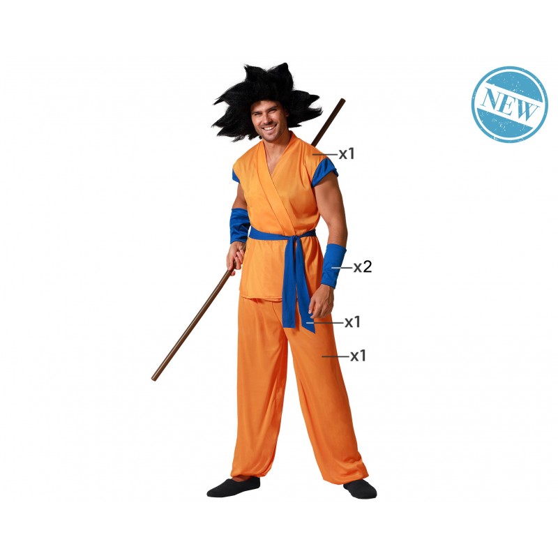 DISFRAZ KARATE NARANJA GOKU   DISFRAZ KARATE NARANJA GOKU