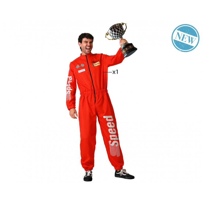 DISFRAZ PILOTO F1 ROJO   DISFRAZ PILOTO F1 ROJO