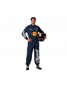 DISFRAZ PILOTO F1 AZUL