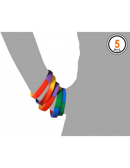 PULSERAS MULTICOLOR 5 PCS