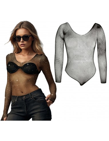 DISFRAZ BODY NEGRO CON PEDRERIA, ADULTOS DISFRAZ BODY NEGRO CON PEDRERIA, ADULTOS